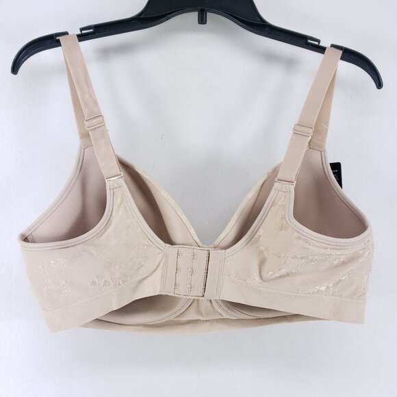 Bali Comfort Revolution Wirefree Bra XL Sand Cool Comfort Fabric Adjustable - Picture 2 of 6